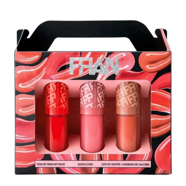 Fran Glosslicious by Franciny Ehlke Kit com 3 Unidades