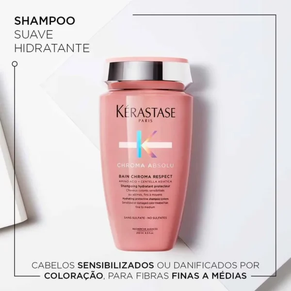 Alternative view of Shampoo Kérastase Chroma Absolu Bain Riche Chroma Respect 250ml