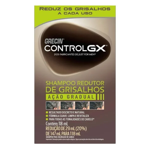 Alternative view of Shampoo Redutor De Grisalhos Grecin Control GX 118ml