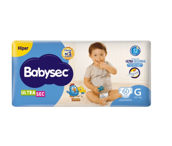 Fralda Babysec Ultra Sec Galinha Pintadinha G Hiper 60 Unidades