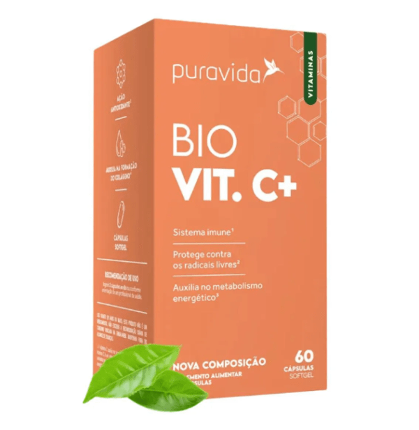 Bio Vit C+ Vitamina C Puravida 60 Cápsulas