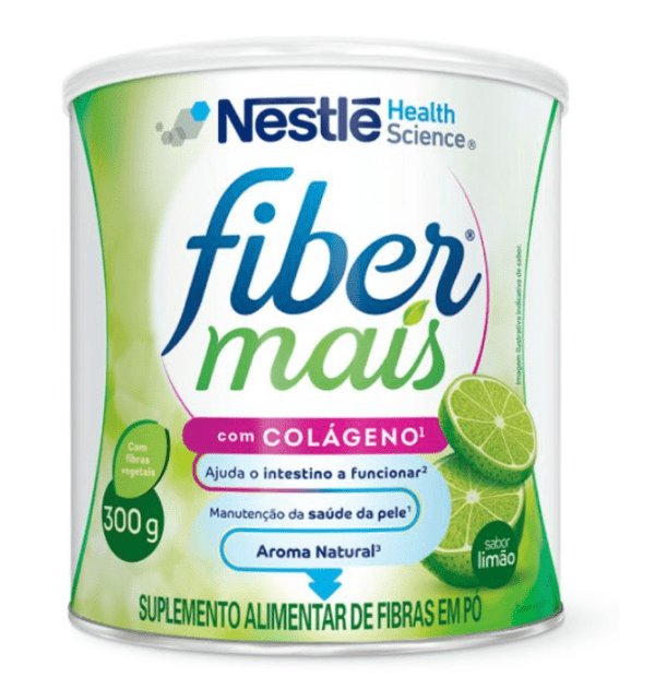 Fiber Mais Colágeno sabor limão 300g