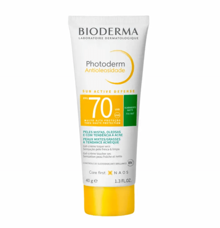Bioderma Protetor Solar Facial Photoderm Antioleosidade FPS70 Incolor 40g